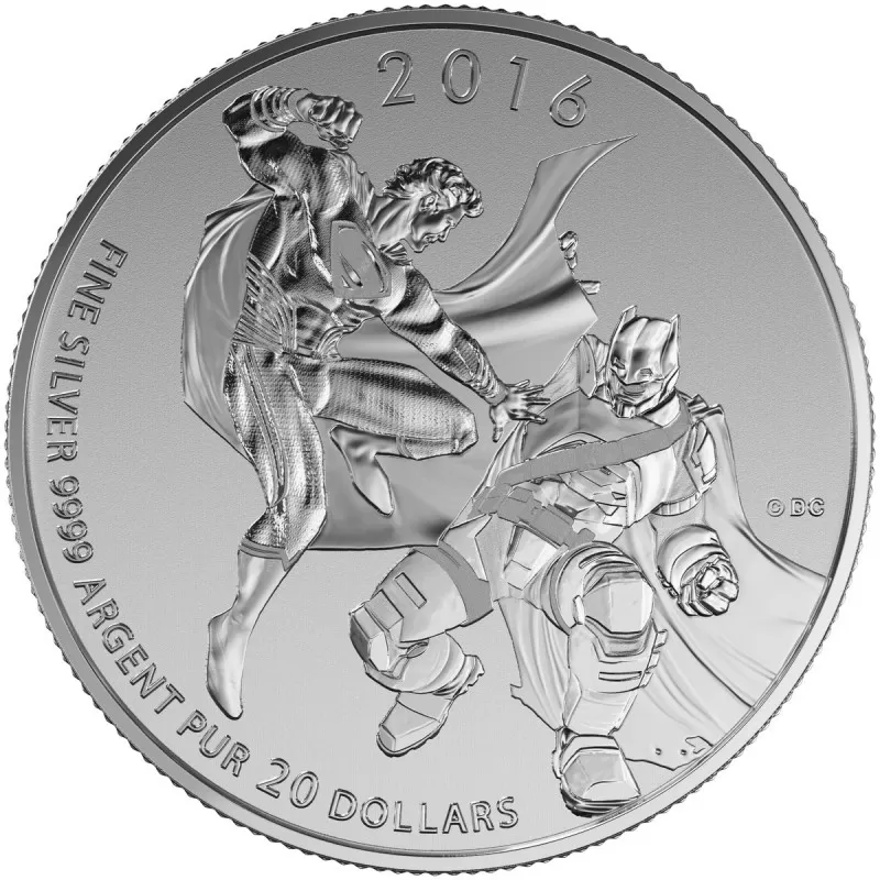 2016 Canadian $20 for $20 Batman v Superman: Dawn of Justice™ Fine
